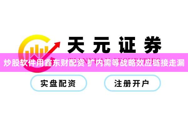 炒股软件用鑫东财配资 扩内需等战略效应链接走漏