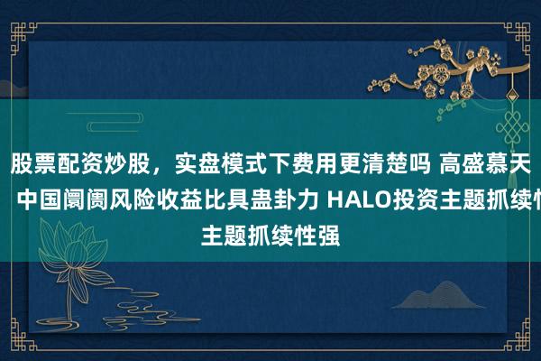 股票配资炒股,实盘模式下费用更清楚吗 高盛慕天辉: 中国阛阓风险收益比具蛊卦力 HALO投资主题抓续性强