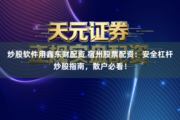 炒股软件用鑫东财配资 宿州股票配资：安全杠杆炒股指南，散户必看！