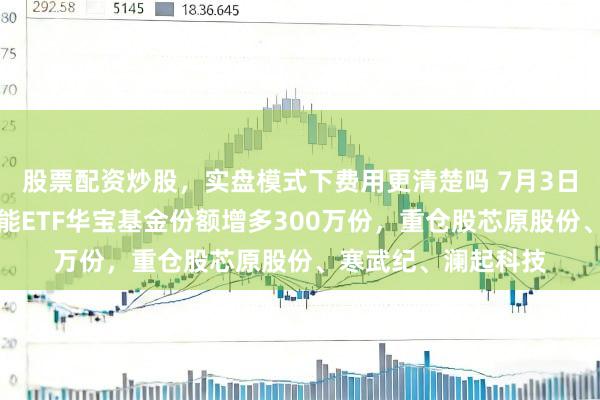 股票配资炒股，实盘模式下费用更清楚吗 7月3日科创东说念主工智能ETF华宝基金份额增多300万份，重仓股芯原股份、寒武纪、澜起科技